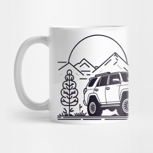 Toyota 4runner 4x4 Offroad Minimalist Mug